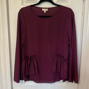Purple Chiffon Blouse
